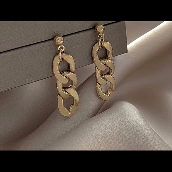 chain link earrings - Picture 1 of 4